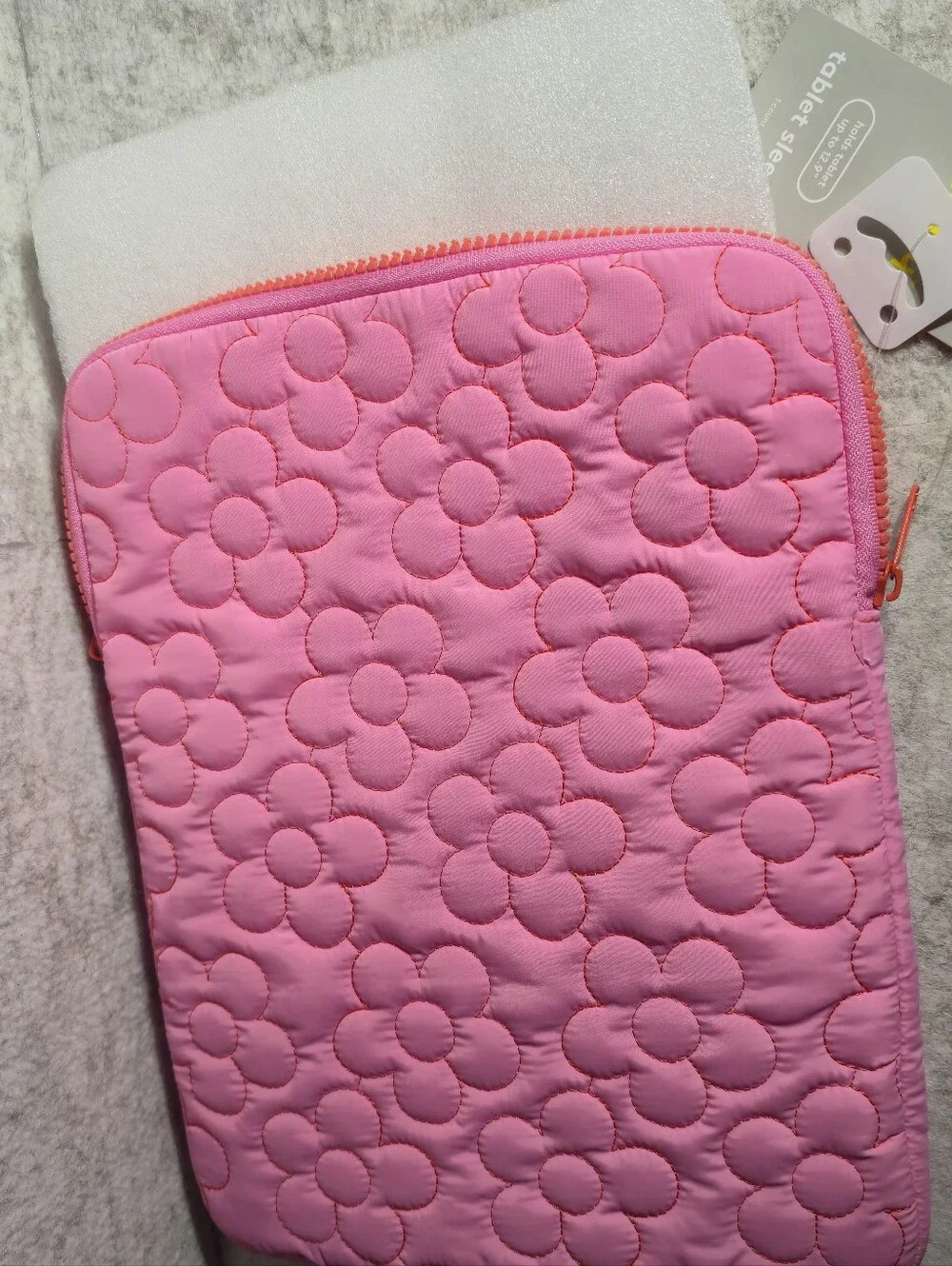 Heyday Pink Floral Tablet Sleeve – Fits Tablets up to 12.9” – New